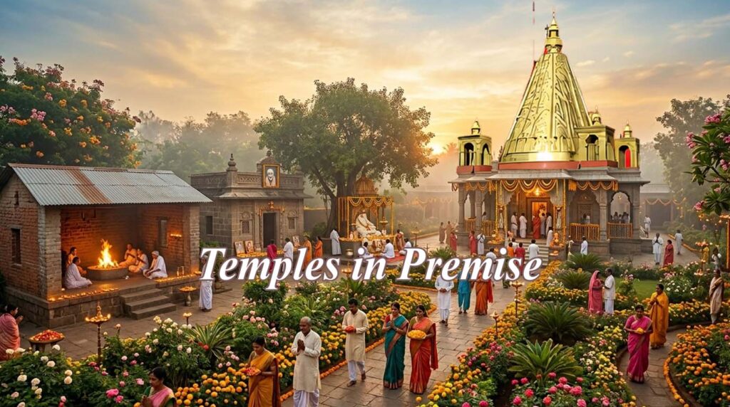 temples in premise shirdi news
